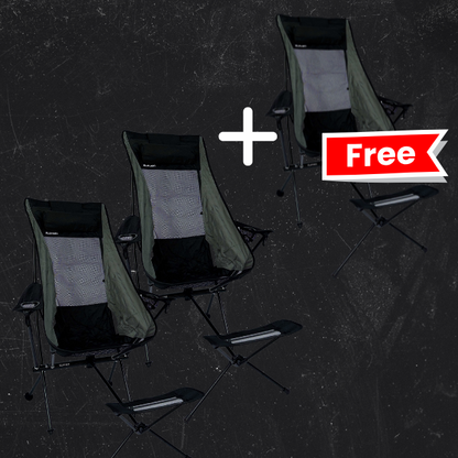 Lumeo QuickFold High-Back Chair With Foot Rest B2G1F