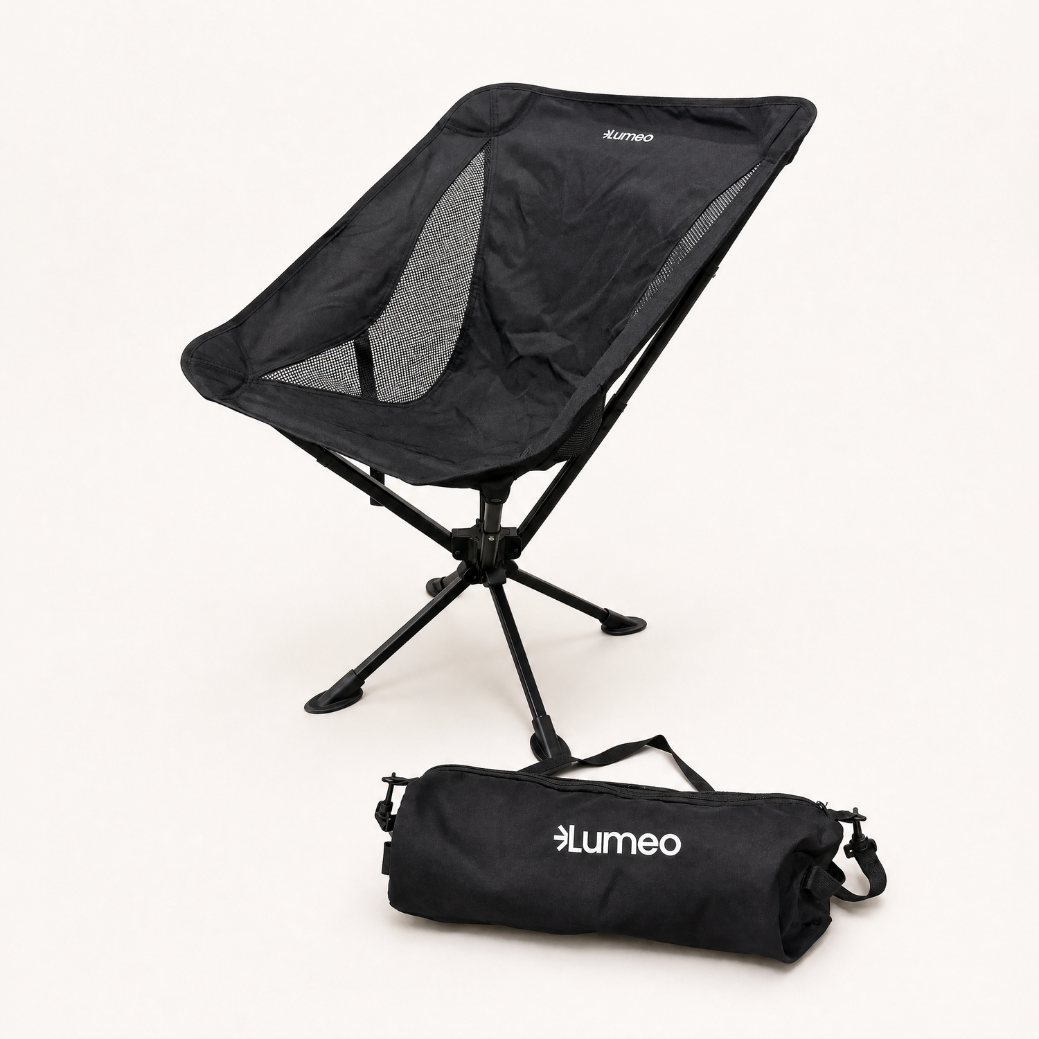 Lumeo QuickFold 360 folded in its carry bag