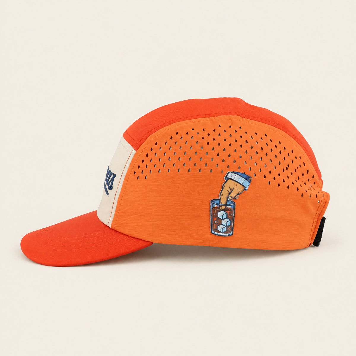 Brannas orange cap, side