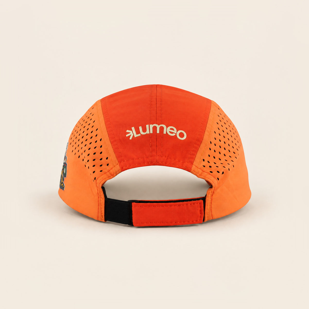 Happy Camper orange cap, back