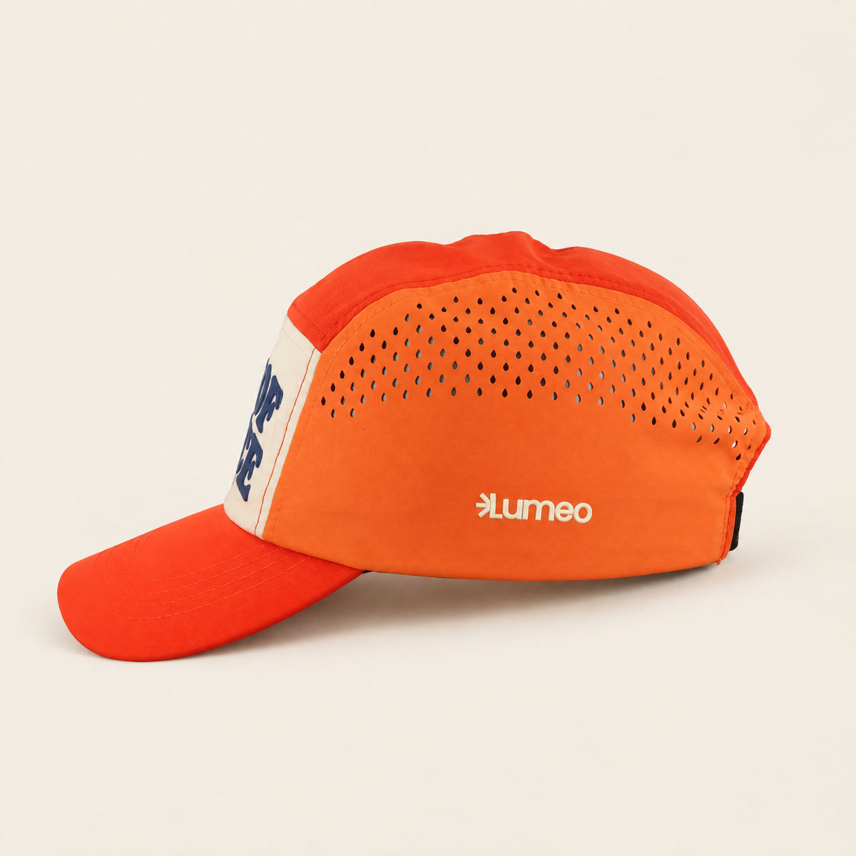 Out of Office orange cap, side